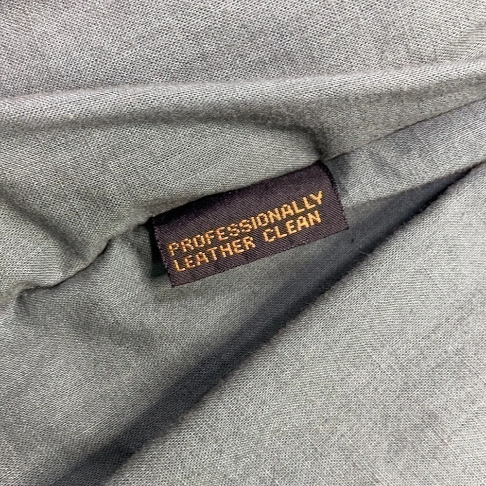 Vintage Eddie Bauer Leather Goose Down Heavy Jacket Size Large